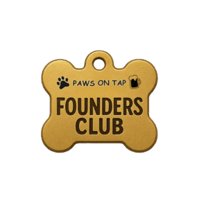 Paws On Tap Founders Club Gold Icon